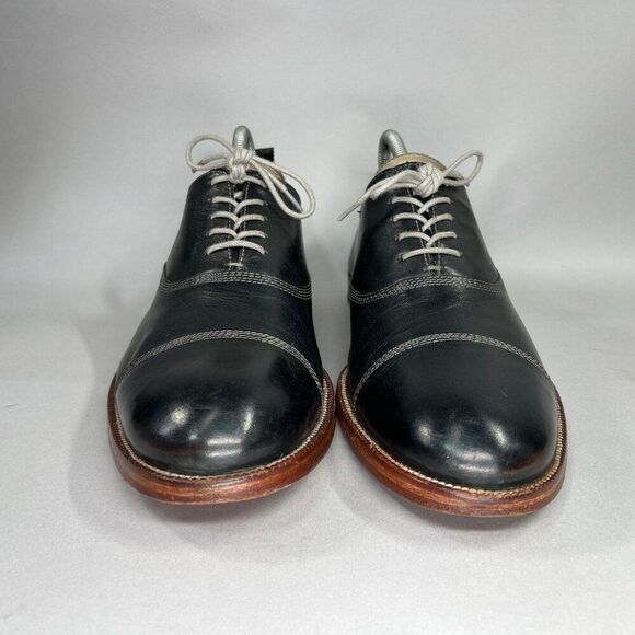 Johnston & Murphy Clayton Shoes Mens Size 10.5 Black Leather Cap Toe Dress Shoes main image 6